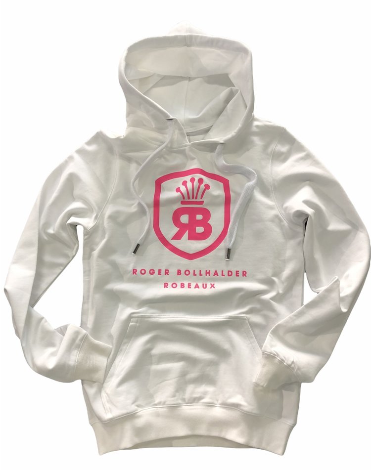 Robeaux Robeaux Hoodie White- W/Fuschsia