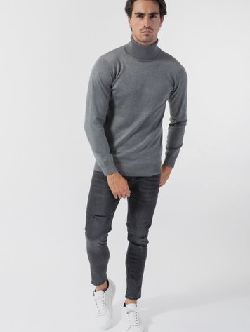 Paris Turtleneck- Grey