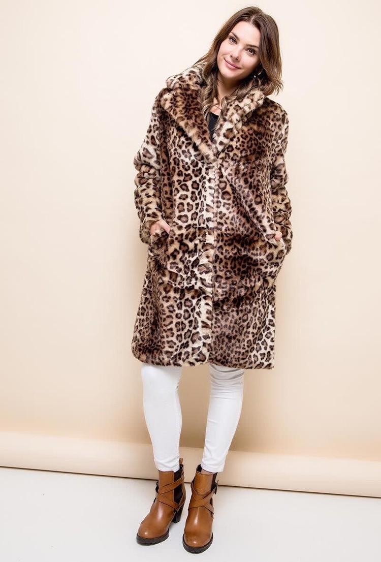Teddy Bear Coat- Animal Print