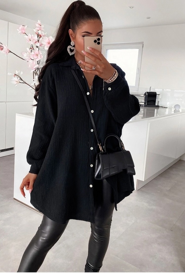 Paris Muslin Blouse- Black *ONE SIZE