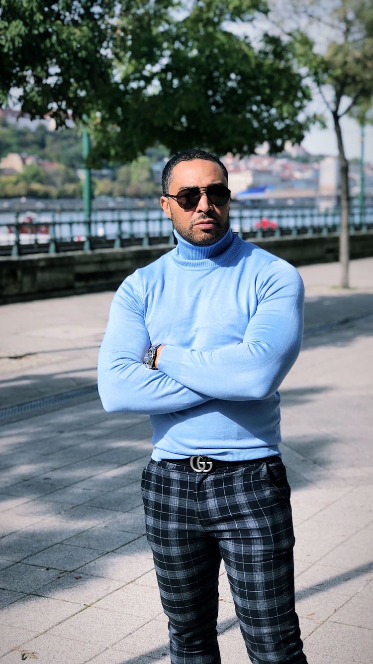 Turtleneck- Sky Blue