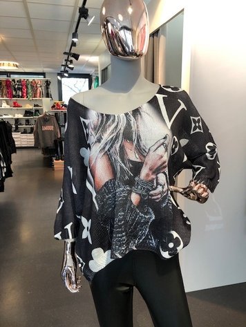 Off Shoulder Sweater- Black *ONE SIZE