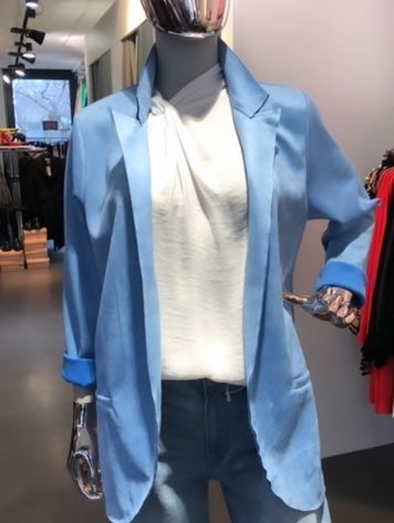 Cardigan Blazer-Light Blue*ONE SIZE