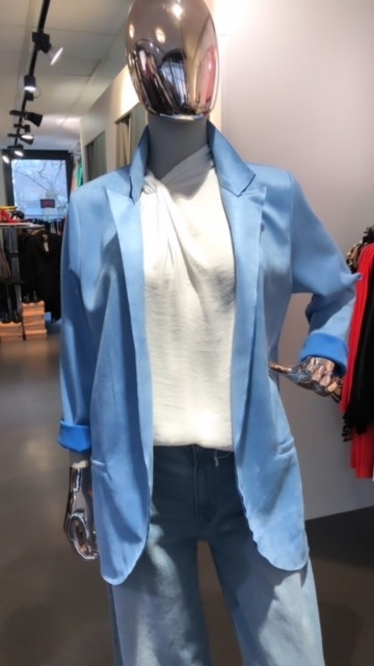Cardigan Blazer-Light Blue*ONE SIZE