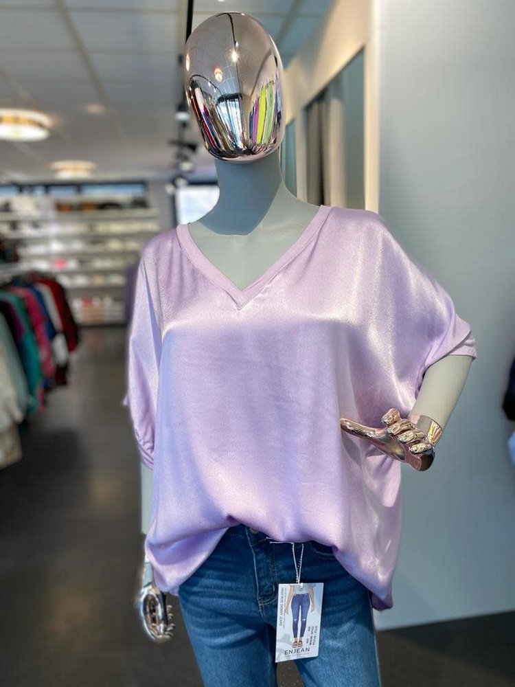 Blouse- Lilac  *ONE SIZE