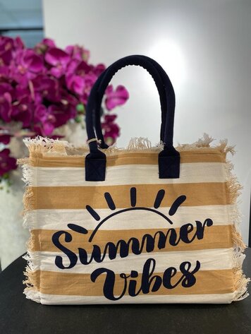 Beach Canvas Bag- Beige