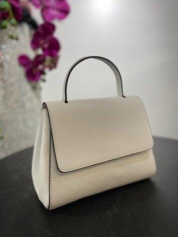 Cross Body Bag-White * Real Leather