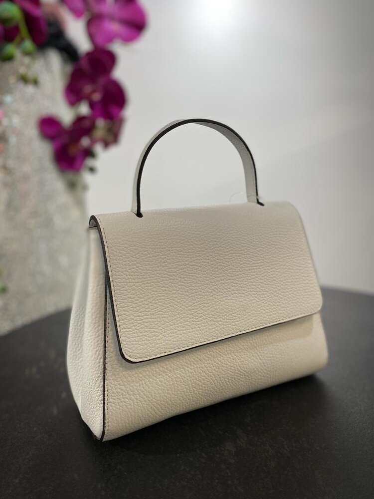 Cross Body Bag-White * Real Leather