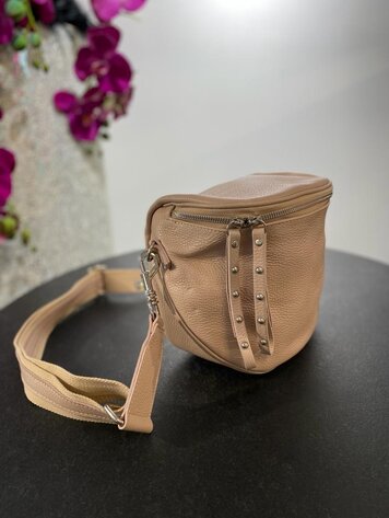 Oversized Bum Bag- Nude