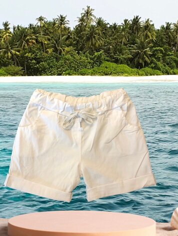 Paris Stretch White Shorts *ONE SIZE