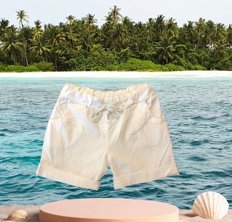 Paris Stretch White Shorts *ONE SIZE