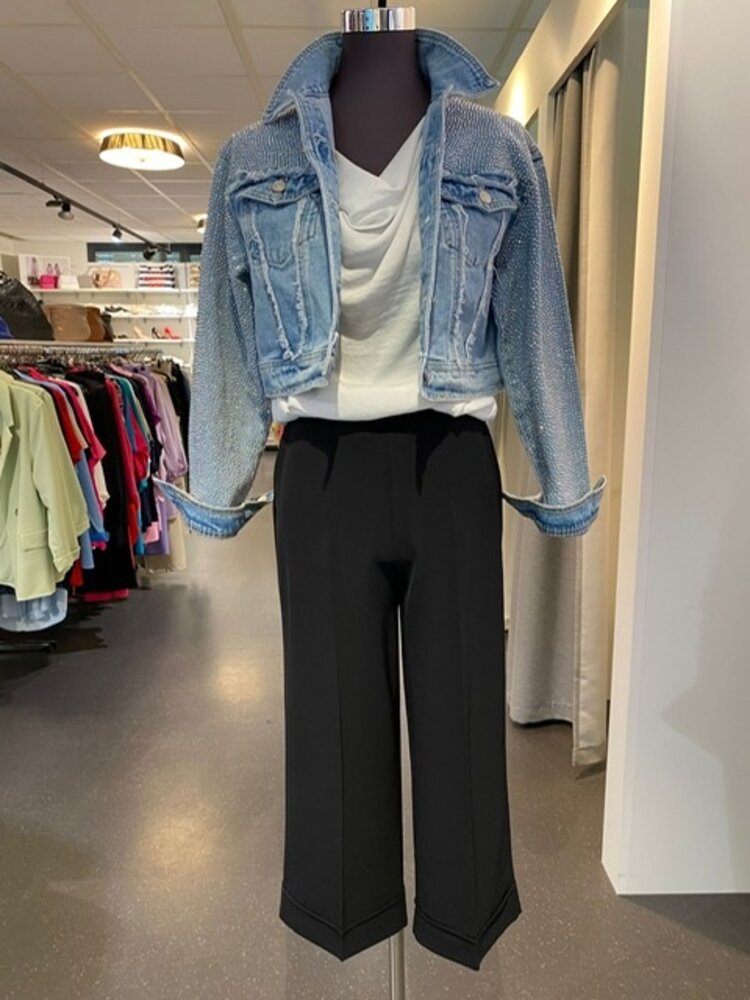 Italy Culotte Hose- Black