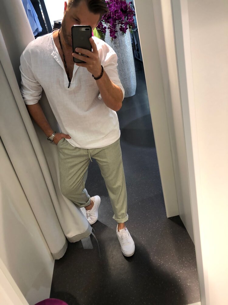 Paris Viscose Pants- Light Olive  BMI1759-11