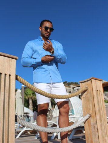 Robeaux Robeaux Premium Cotton Shirt - Twill #37 Blue