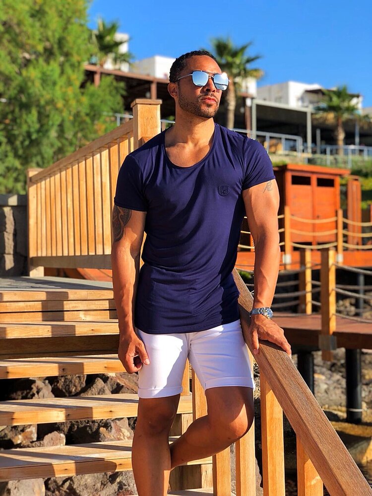 Robeaux Robeaux Long Shirt Classic- Navy Blue