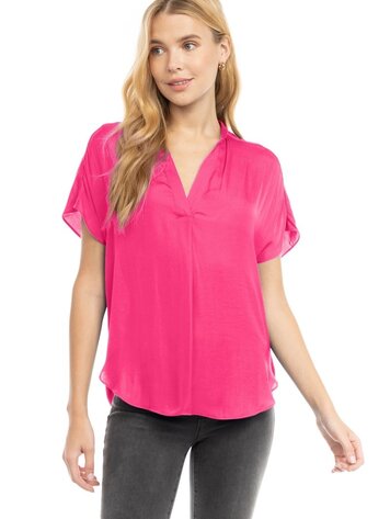 USA Best Top- OB112897- Hot Pink