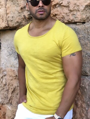 Robeaux RB Collection Round Neck Long Shirt - Senf