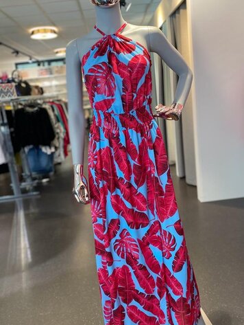 Paris GLR9329 Palm Fuchsia Dress