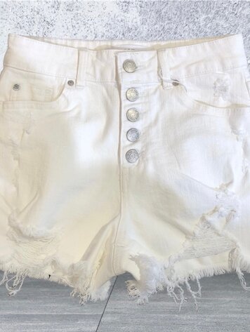 USA High Rise Short ESP3402 -White