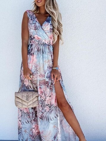 Paris Dress R640  Sky Blue *ONE SIZE