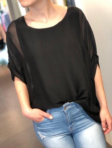 USA Silk Top 6146- Black