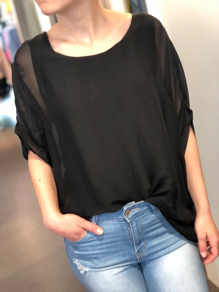 USA Silk Top 6146- Black