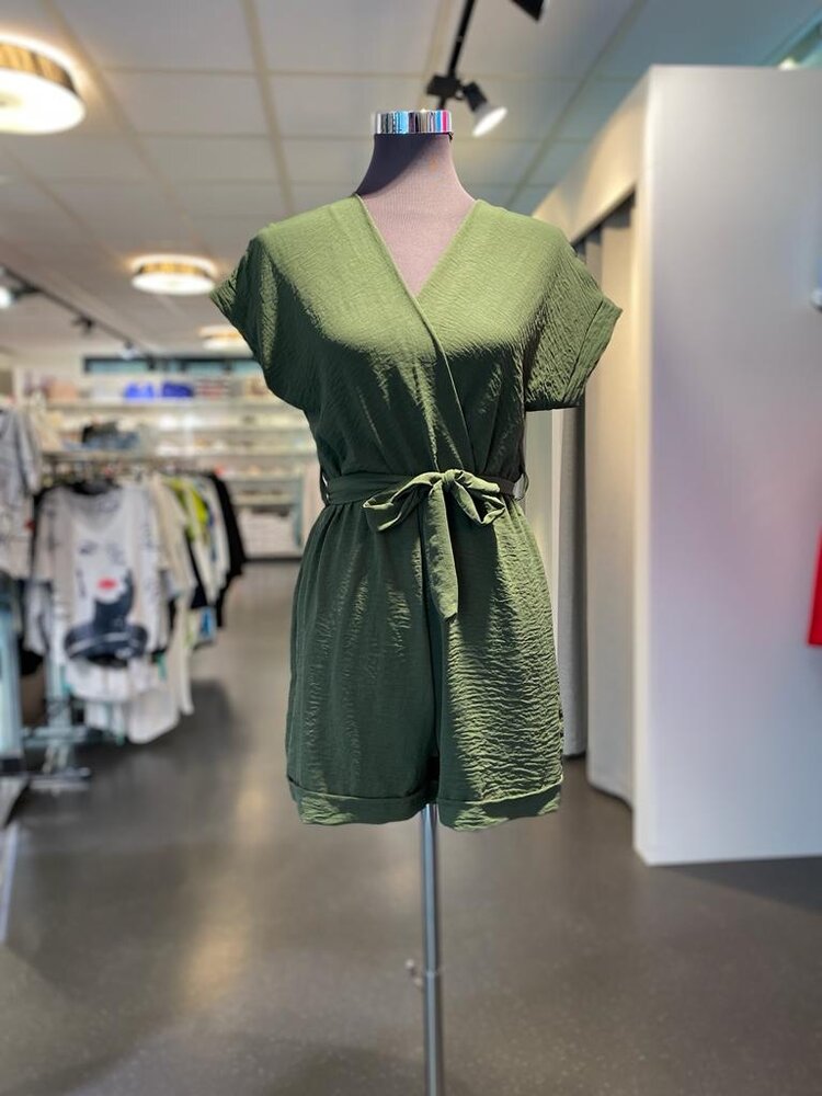 Paris Romper- Olive *ONE SIZE
