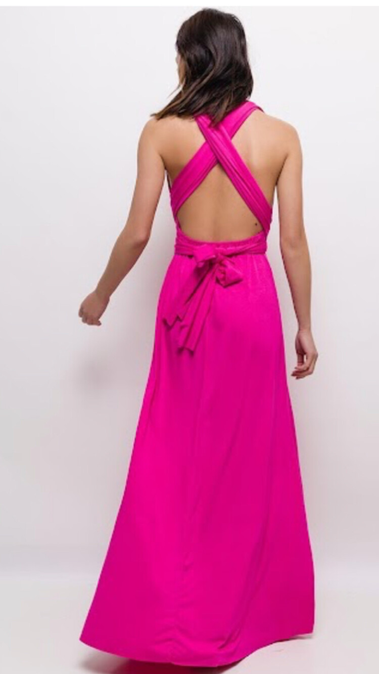 Paris ERMD 1781 Fuschsia Maxi Dress
