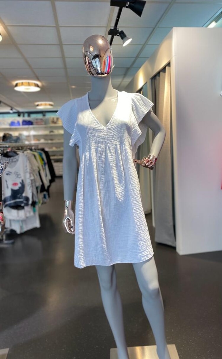 Paris Muslin Dress -White *ONE SIZE