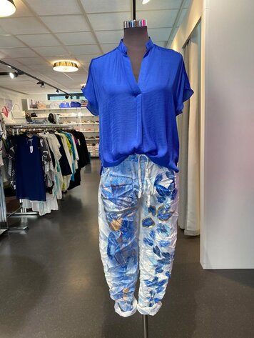 Paris Joggers-White/Blue-ONE SIZE