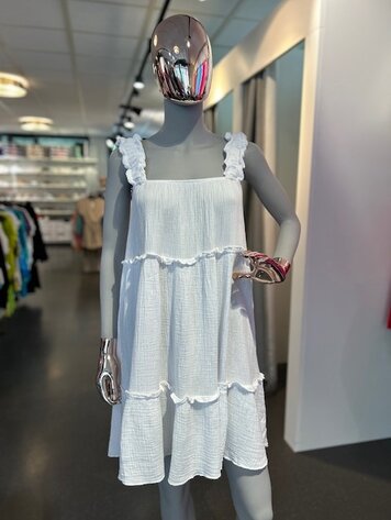 Paris Authentic Muslin Dress R6273- White *ONE SIZE