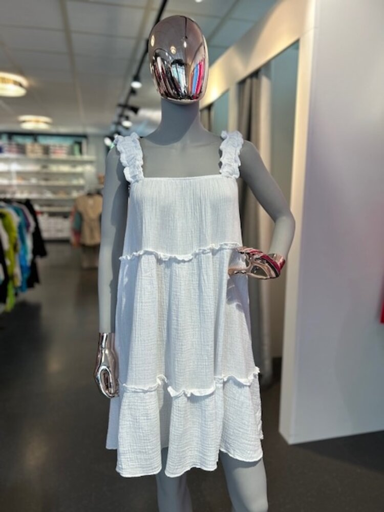 Paris Authentic Muslin Dress R6273- White *ONE SIZE