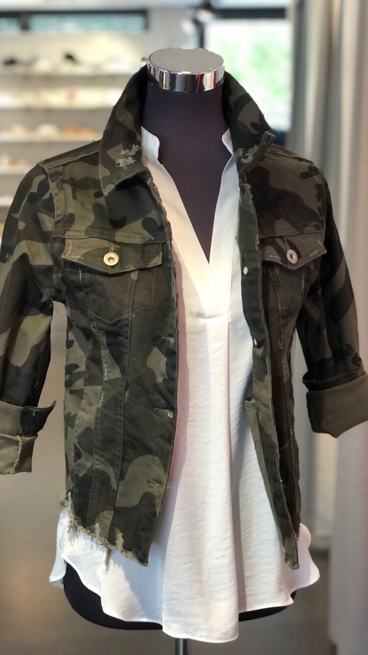 Germany Jeans Jacket-Camo