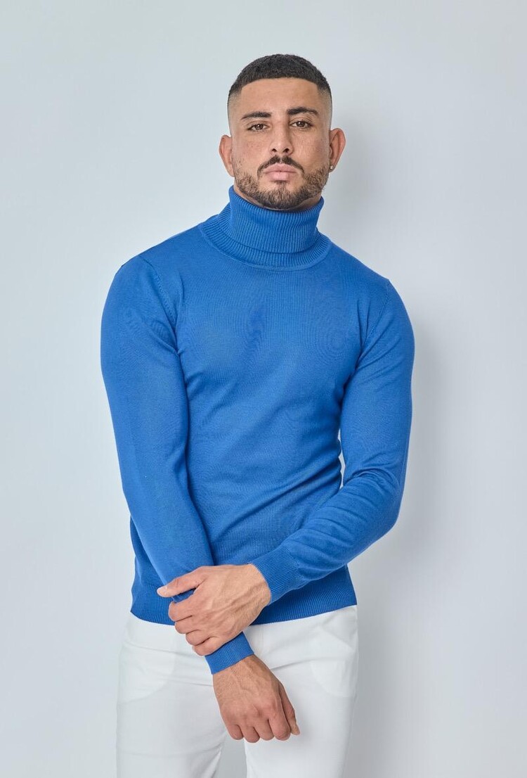 Paris Turtleneck- Ocean Blue