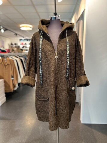 Paris Star Teddy Bear Jacket-  Brown