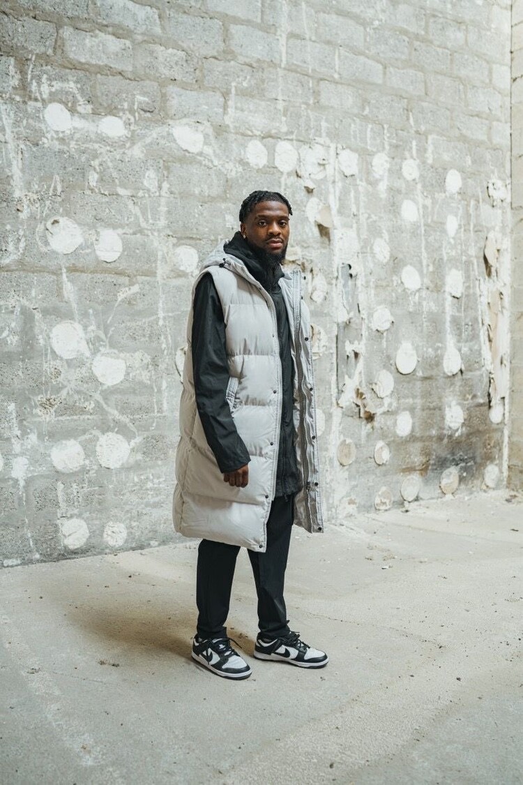 Paris Long Down Vest - White BM2077