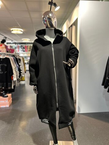 Germany Long Zip Hoodie - Always Be Kind- Black