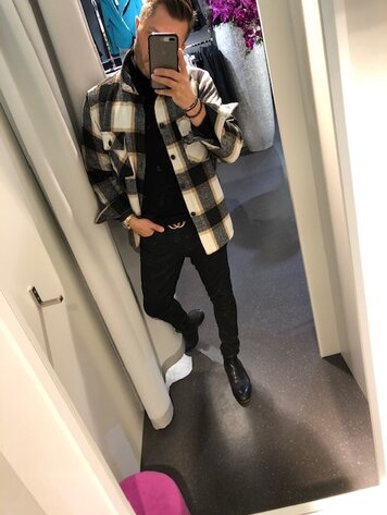 Paris Flannel Jacket- Black,Beige,White