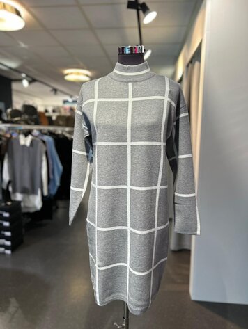 Germany Square Chic Dress - Grey  *ONE SIZE