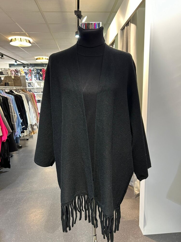 Germany Boho Poncho Black