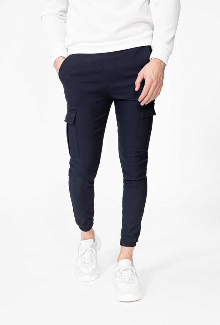 Paris Cargo Joggers Navy -ART1838