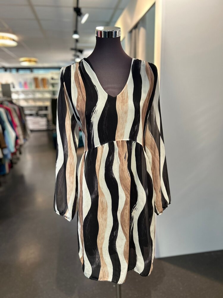 Italy Clemence Dress- Chocolate Swirl