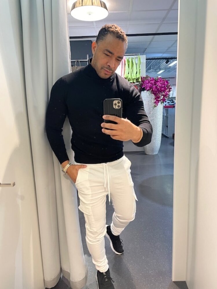 Paris Cargo Joggers White -ART1838