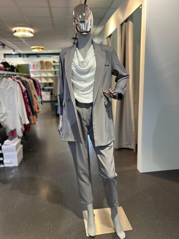 Paris Oversized suit Set-Grey