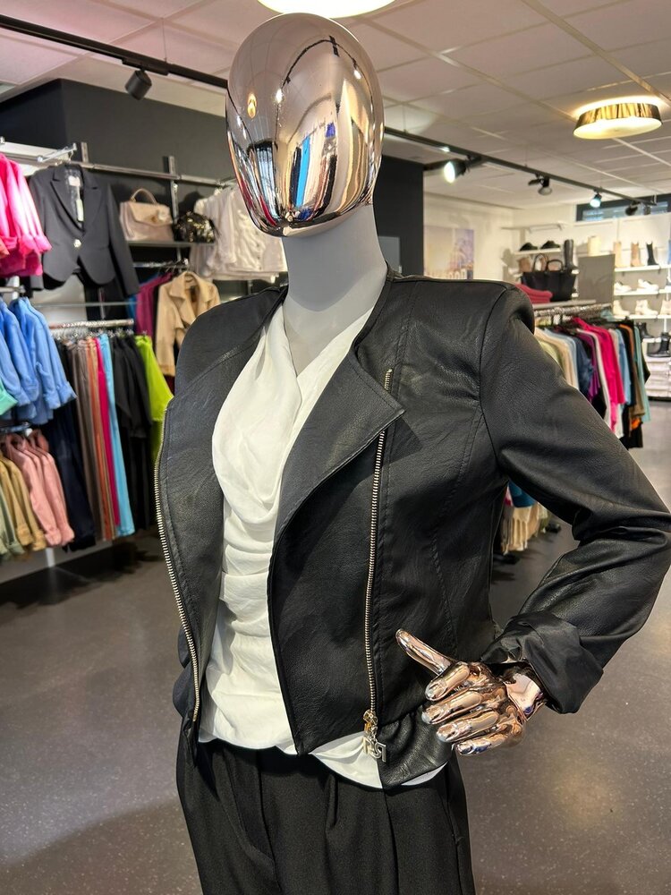 Italy Rina Fuax Leather Jacket