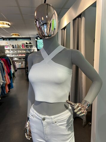 USA Sculpt & Comfy Knit Top 90154 White