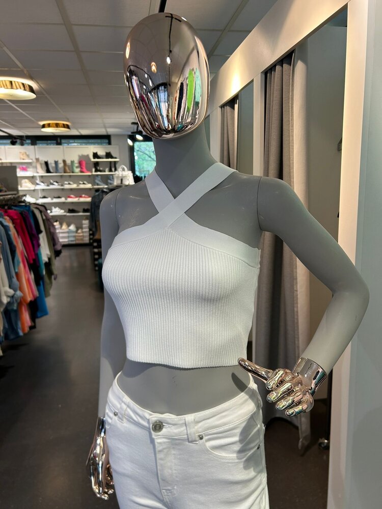 USA Sculpt & Comfy Knit Top 90154 White