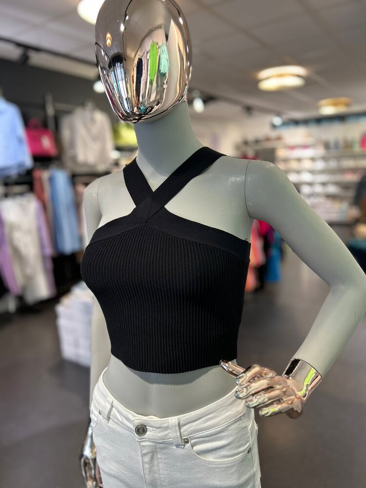 USA Sculpt & Comfy Knit Top 90154 Black