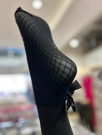 USA Bow Tie Sock- Black