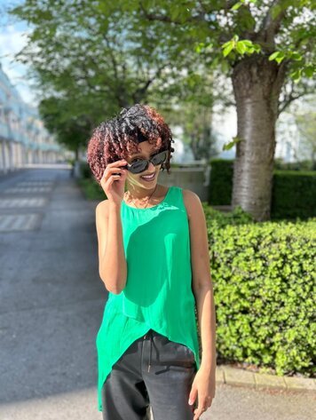 Asymmetrical Top AT117102-  Green